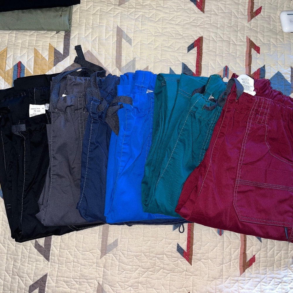 Dickies Women's GenFlex Cargo Scrub Pants and Mock Wrap Tops